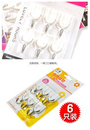 簡約實用，億豪白色強力粘鉤 6個裝掛鉤提升家居收納體驗