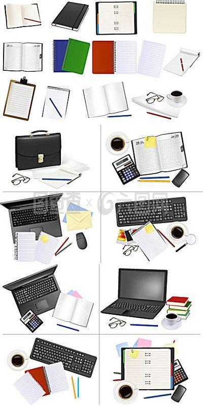 辦公用品矢量素材 創(chuàng)意設(shè)計(jì)的高效引擎